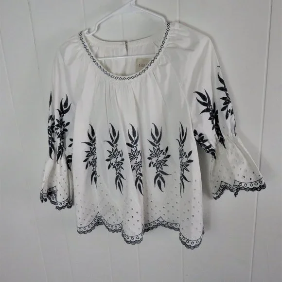 Moon River Peasant Top Blouse Size S - Picture 1 of 5
